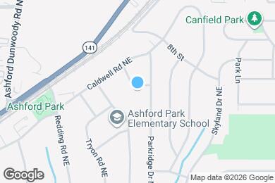 Map image of the property - 3022 Templewood Dr NE