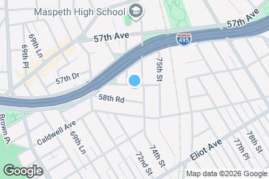 Map image of the property - Large 1 bedroom located in Maspeth