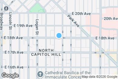Map image of the property - 624 E 18th Ave