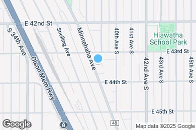 Map image of the property - 4325 Minnehaha Ave
