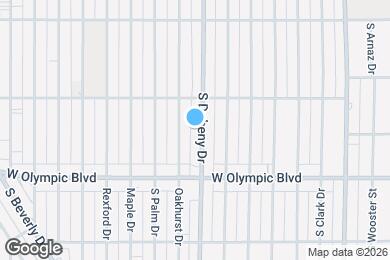 Map image of the property - 329 S Doheny Dr