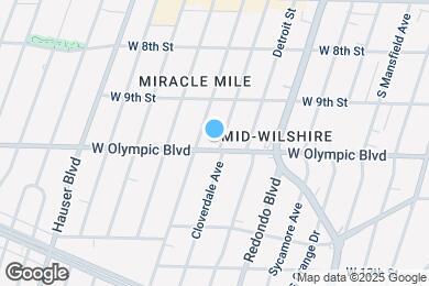 Map image of the property - 5401 W Olympic Blvd