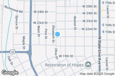 Map image of the property - 2024 Olive St