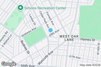 Map image of the property - 6900 Cedar Park Ave