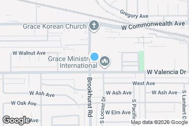 Map image of the property - 230 S Brookhurst Rd