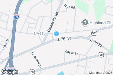 Map image of the property - 1704 E 7th St