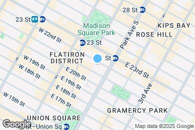 Map image of the property - 34 W 22nd St