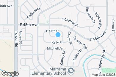 Map image of the property - 18974 E 44th Ave