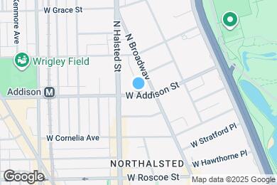 Map image of the property - 722 W Addison St