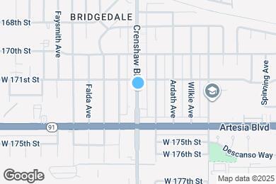 Map image of the property - 17206 Crenshaw Blvd