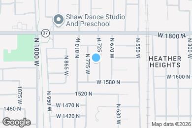 Map image of the property - 1653 N 725 W