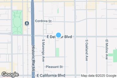 Map image of the property - 320 E Del Mar Blvd