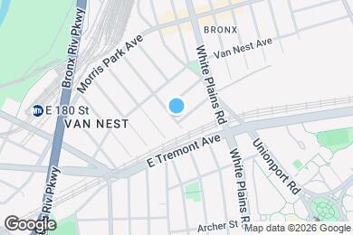 Map image of the property - BAKER AVENUE, BRONX
