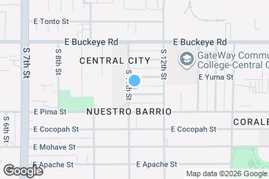 Map image of the property - 1106 E Papago St