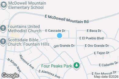 Map image of the property - 17043 E El Pueblo Blvd