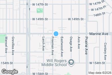 Map image of the property - 15116 Freeman Ave