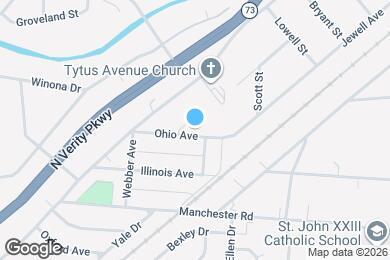 Map image of the property - 3207 Ohio Ave