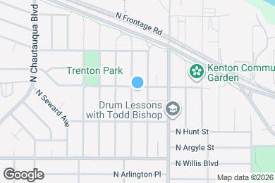 Map image of the property - 8838 N Drummond Ave