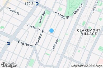 Map image of the property - 317 E 169th St