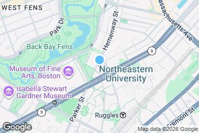 Map image of the property - 216 Hemenway St