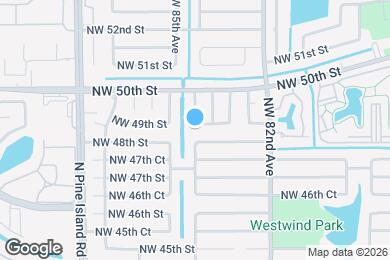 Map image of the property - 8400 NW 49th St