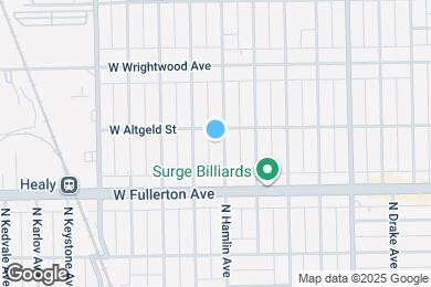 Map image of the property - 2446 N Hamlin Ave