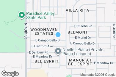 Map image of the property - 4134 E Campo Bello Dr