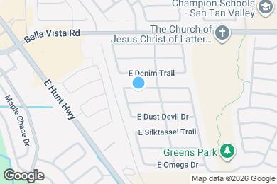 Map image of the property - 991 E Desert Moon Trail