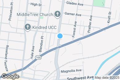 Map image of the property - 2222 McCausland Ave