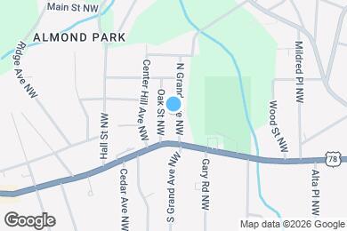 Map image of the property - 854 N Grand Ave NW