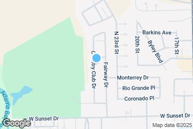 Map image of the property - 2700 Country Club Dr