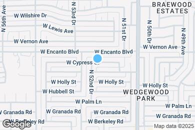 Map image of the property - 5233 W Cypress St