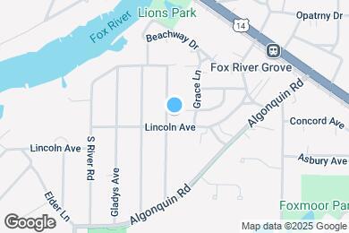 Map image of the property - 121 Grove Ave