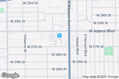 Map image of the property - 2631 S Manhattan Pl