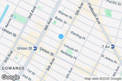 Map image of the property - 160 5th Ave