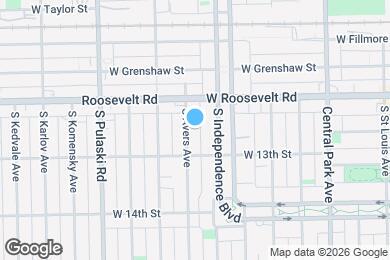 Map image of the property - 1231 S Avers Ave