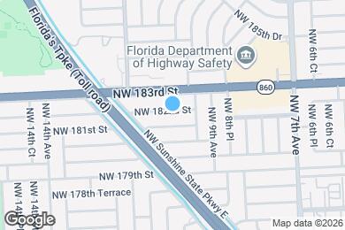 Map image of the property - 980 NW 182nd St