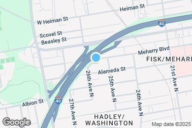 Map image of the property - 2511 Meharry Blvd