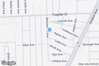 Map image of the property - 21242 Beechwood Ave