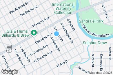 Map image of the property - 1214 W Twohig Ave