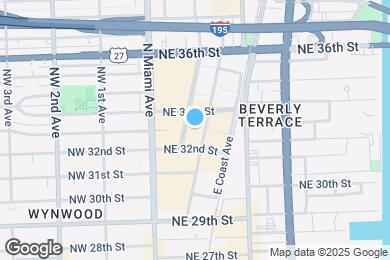 Map image of the property - 3250 NE 1st Ave