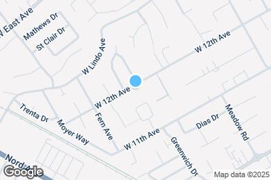 Map image of the property - 1125 W 12th Ave