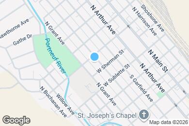 Map image of the property - 935 N Hayes Ave