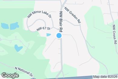 Map image of the property - 6527 NW Fairway Dr