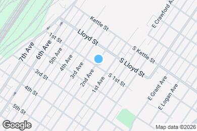 Map image of the property - 101 E 2nd Ave