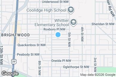 Map image of the property - 607 Quintana Pl NW