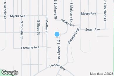 Map image of the property - 2845 S Saint Marys St