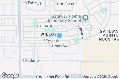 Map image of the property - 4254 E Tyson St