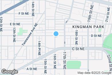 Map image of the property - 1601 D St NE