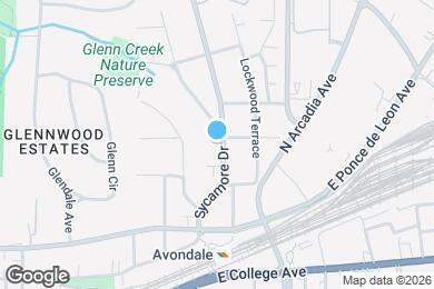 Map image of the property - 436 Sycamore Dr